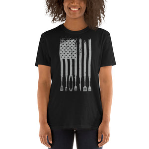Grilling Flag Short-Sleeve Unisex T-Shirt