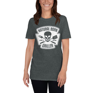 Natural Born Griller (Dark Colors) Short-Sleeve Unisex T-Shirt