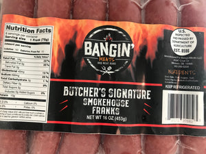 BanginMeats Butcher's Signature Smokehouse Franks 5lbs