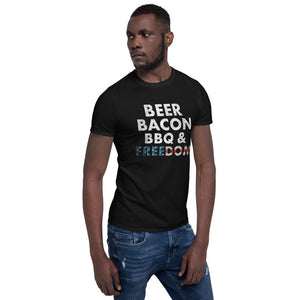 BBQ and Freedom Short-Sleeve Unisex T-Shirt