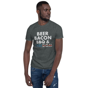 BBQ and Freedom Short-Sleeve Unisex T-Shirt