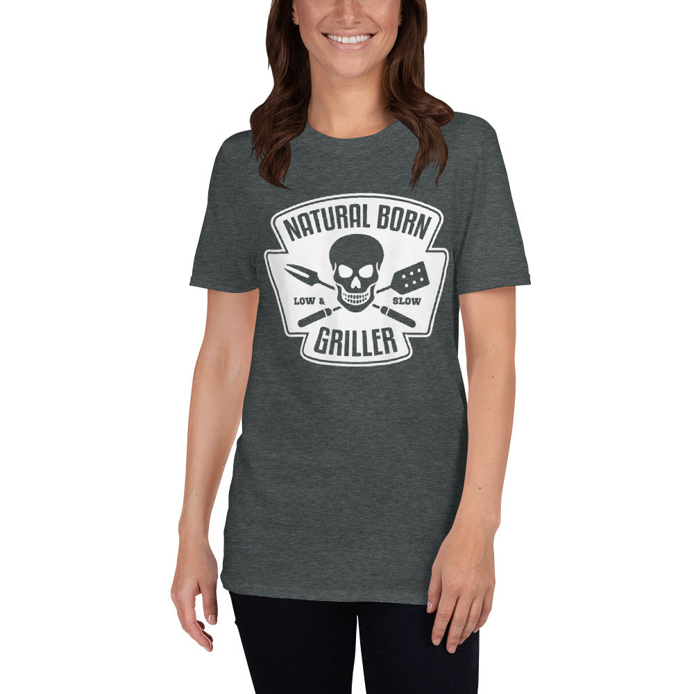 
            
                Load image into Gallery viewer, Natural Born Griller (Dark Colors) Short-Sleeve Unisex T-Shirt
            
        