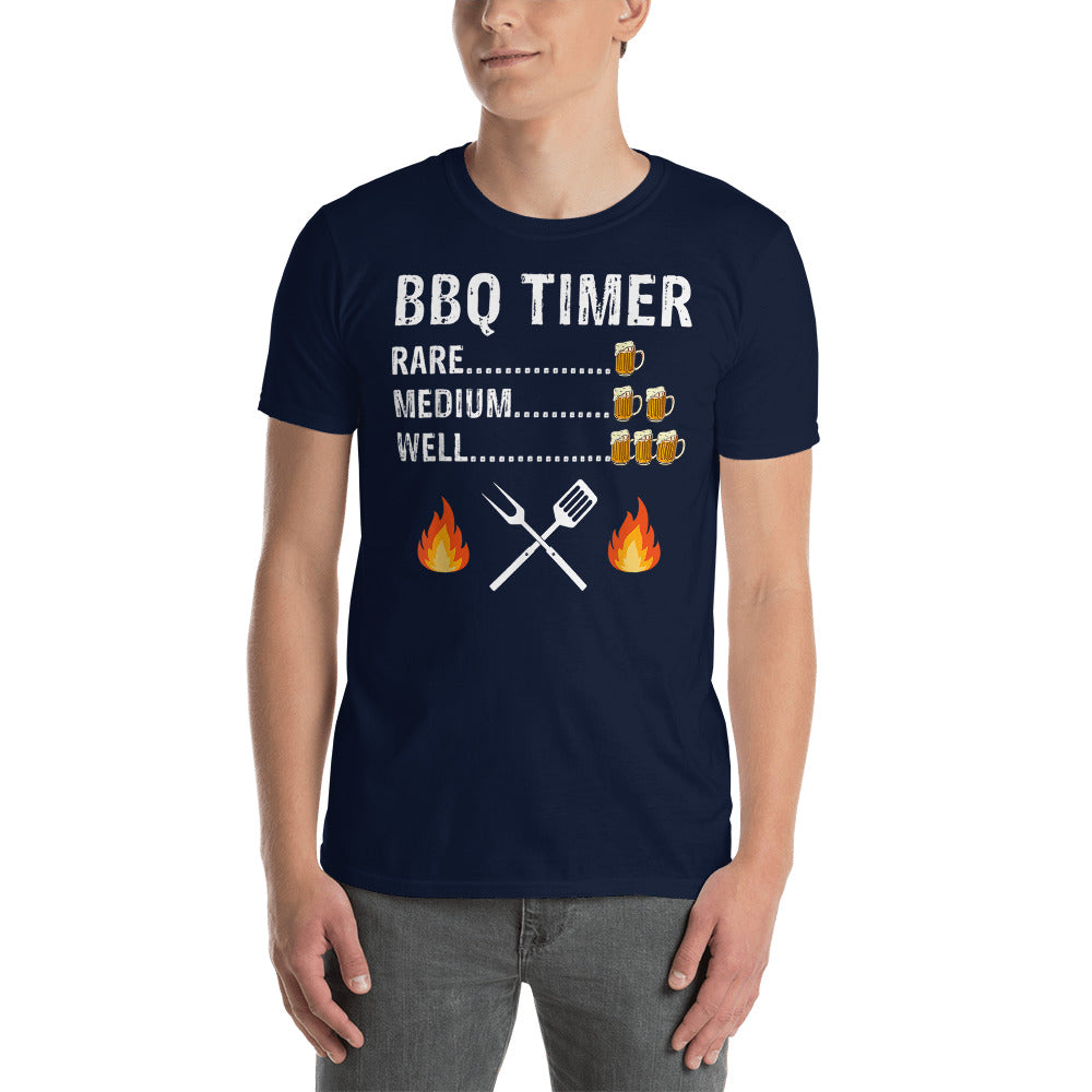
            
                Load image into Gallery viewer, BBQ Timer Beer Design 2 Short-Sleeve Unisex T-Shirt
            
        