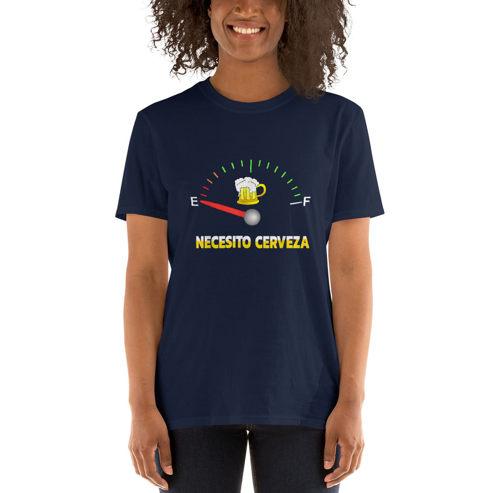 
            
                Load image into Gallery viewer, Necesito Cerveza Short-Sleeve Unisex T-Shirt
            
        