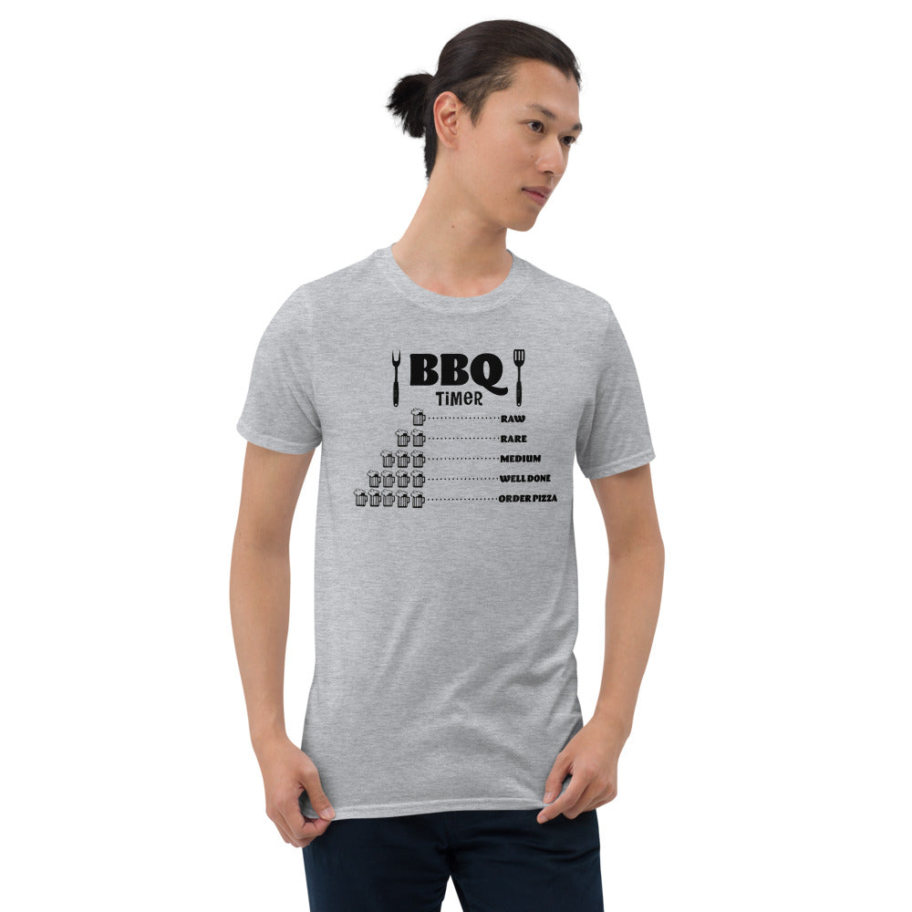 
            
                Load image into Gallery viewer, BBQ Timer Beer Design 2 (Light Colors) Short-Sleeve Unisex T-Shirt
            
        