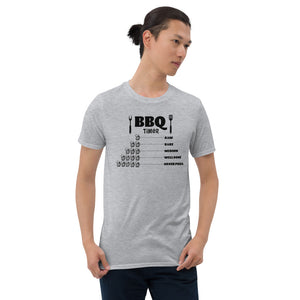 BBQ Timer Beer Design 2 (Light Colors) Short-Sleeve Unisex T-Shirt