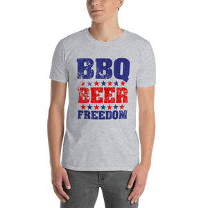 BBQ Beer Freedom Short-Sleeve Unisex T-Shirt
