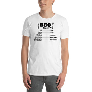 
            
                Load image into Gallery viewer, BBQ Timer Beer (Light Colors) Short-Sleeve Unisex T-Shirt
            
        