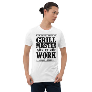 Grill Master At Work (Light Colors) Short-Sleeve Unisex T-Shirt