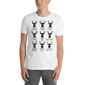 Reindeer BBQ (Light Colors) Short-Sleeve Unisex T-Shirt
